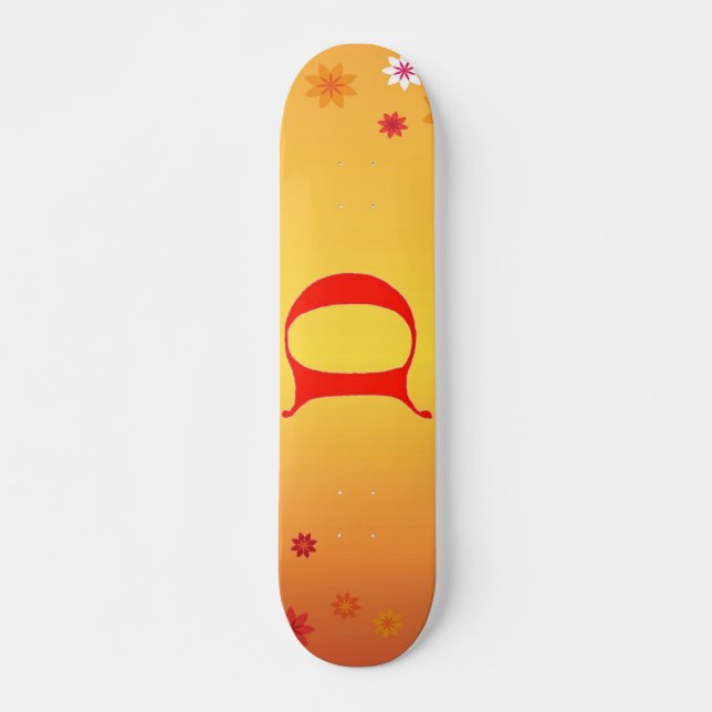 Letter D Skateboard Deck (Front)