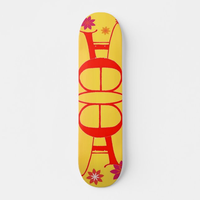 Letter E and A Skateboard (Front)