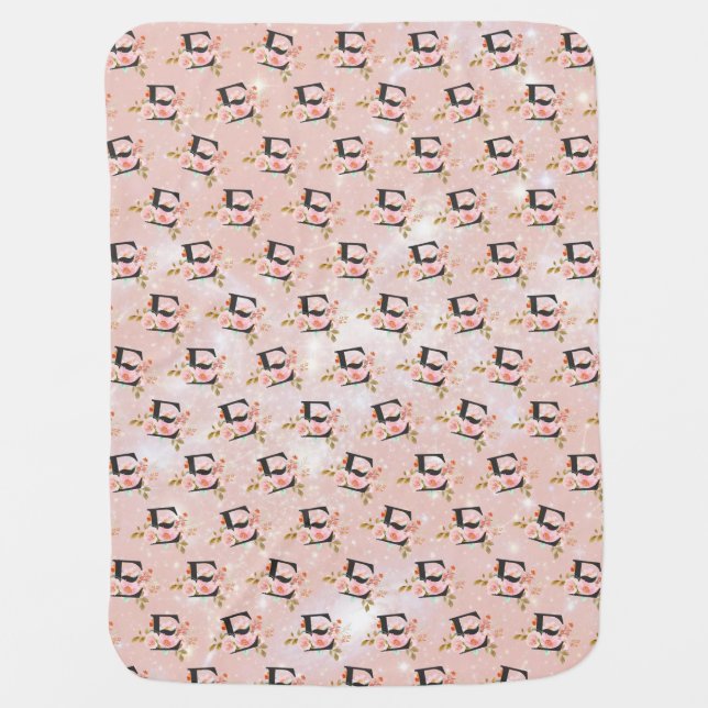 Letter E Baby Blanket (Front)