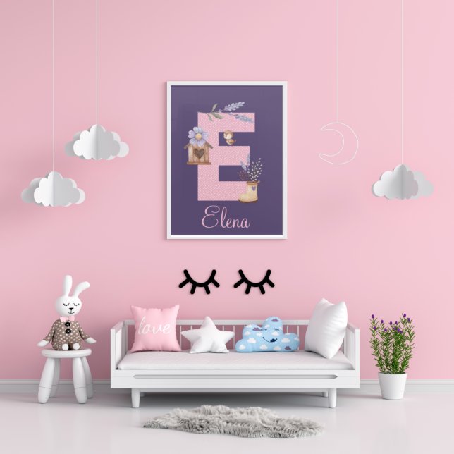 Letter E Bird Acrylic Wall Art (Creator Uploaded)