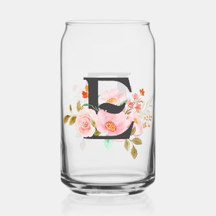 Letter E Can Glass