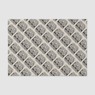 Letter E Celtic Knot Vintage Monogram Tissue Paper