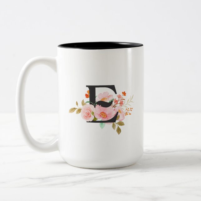 Letter E Coffee Mug (Left)