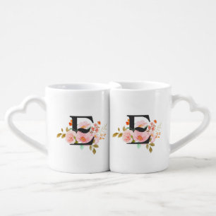 Letter E Coffee Mug Set