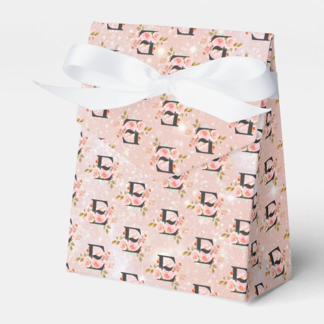 Letter E Favor Boxes (Front Side)