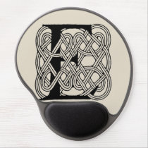Letter E Monogram Vintage Celtic Knot Print