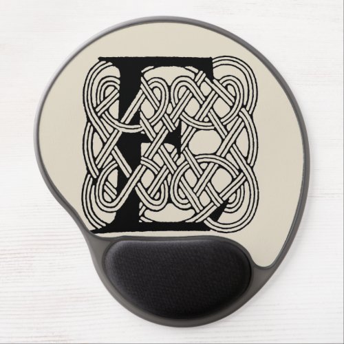 Letter E Monogram Vintage Celtic Knot Print