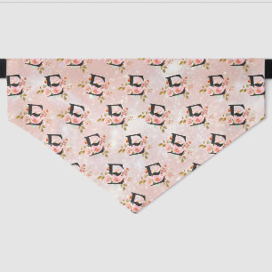 Letter E Pet Bandana Collar