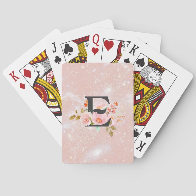 Letter E Poker Cards (Back)