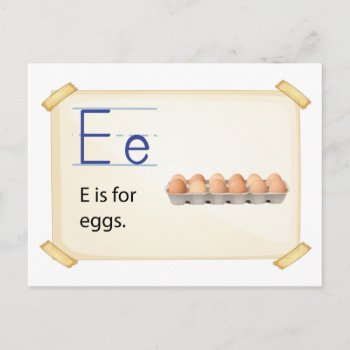 Letter E Postcard by GraphicsRF at Zazzle