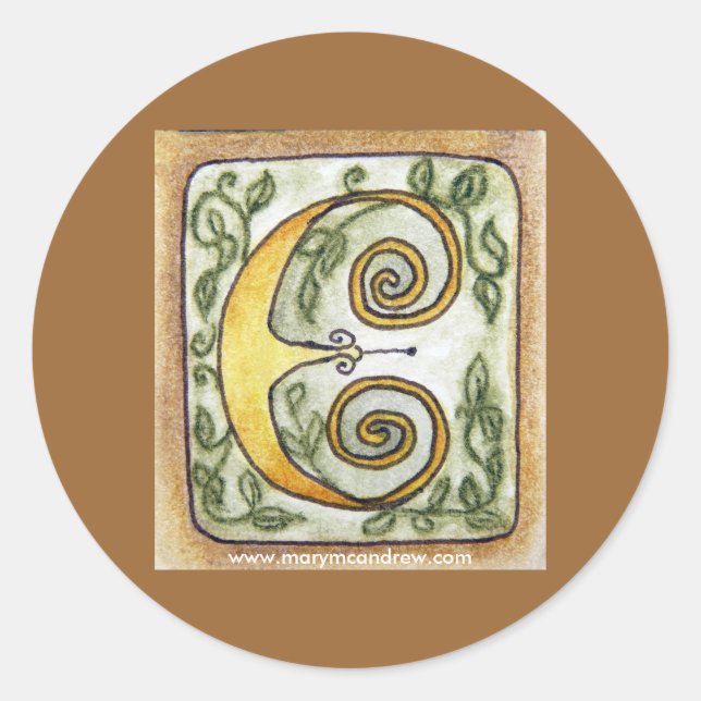 "Letter E" stickers (Front)