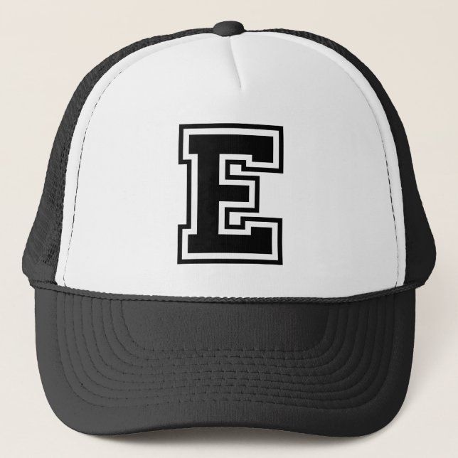 Letter "E" Trucker Hat (Front)