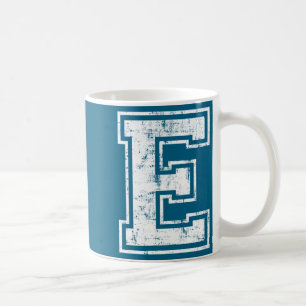 Letter E Uppercase Alphabet Initial Design Coffee Mug