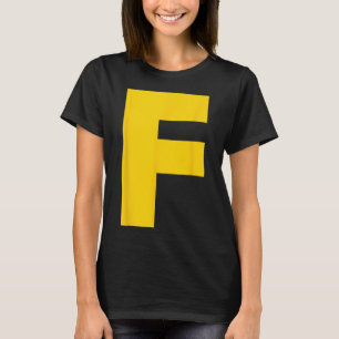 Letter F Chipmunk Group Matching Halloween Costume T-Shirt