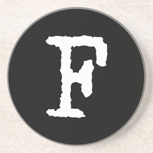 Letter F Drink Coaster