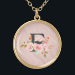 Letter F Gold Plated Necklace<br><div class="desc">🖤</div>