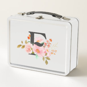 Letter F Metal Lunch Box