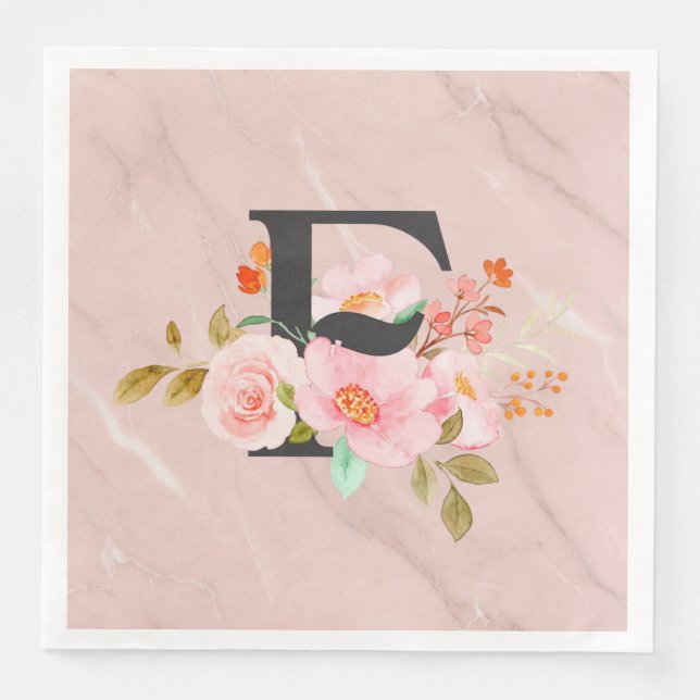 Letter F Paper Dinner Napkins (Front)