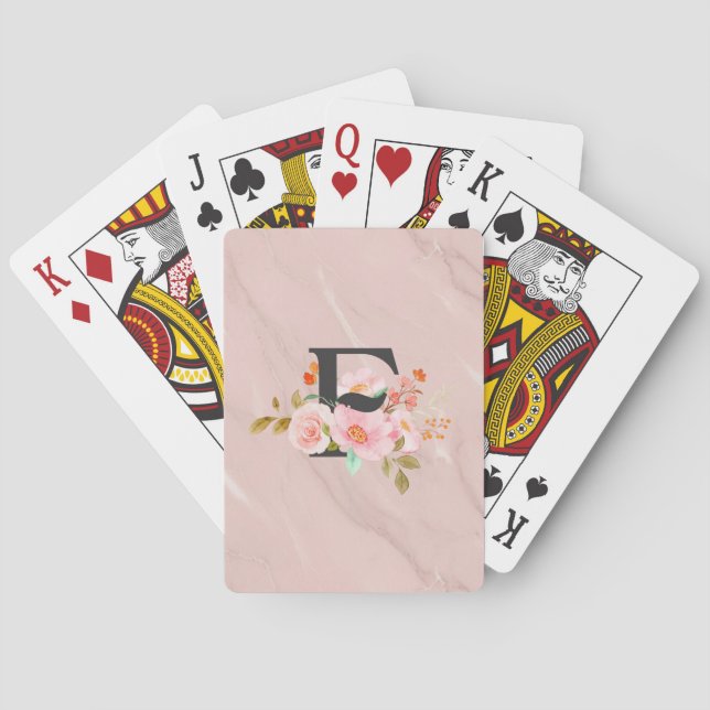 Letter F Poker Cards (Back)