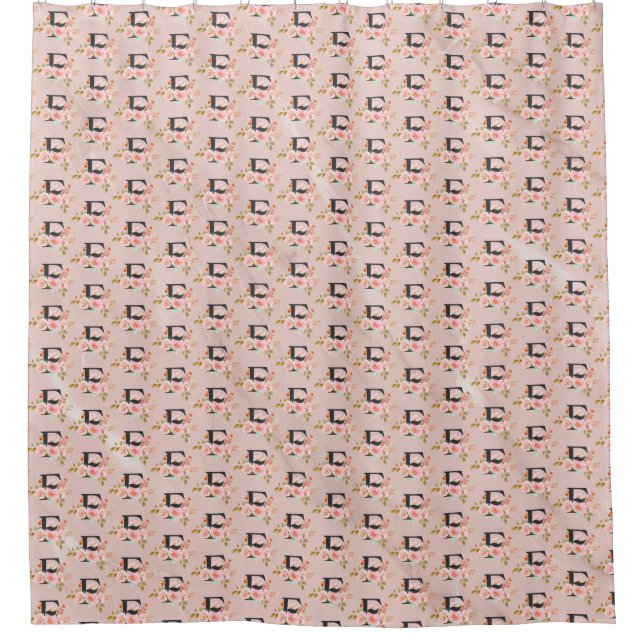 Letter F Shower Curtain (Front)