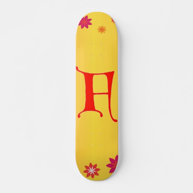 Letter F Skateboard Deck (Front)