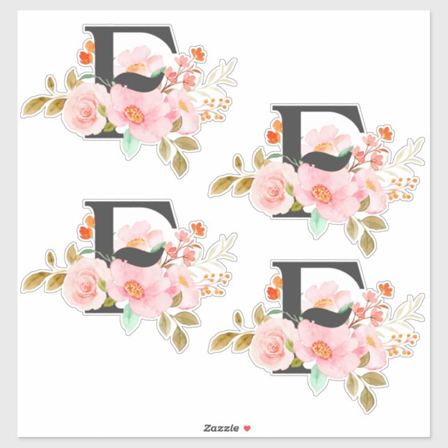 Letter F Sticker (Sheet)
