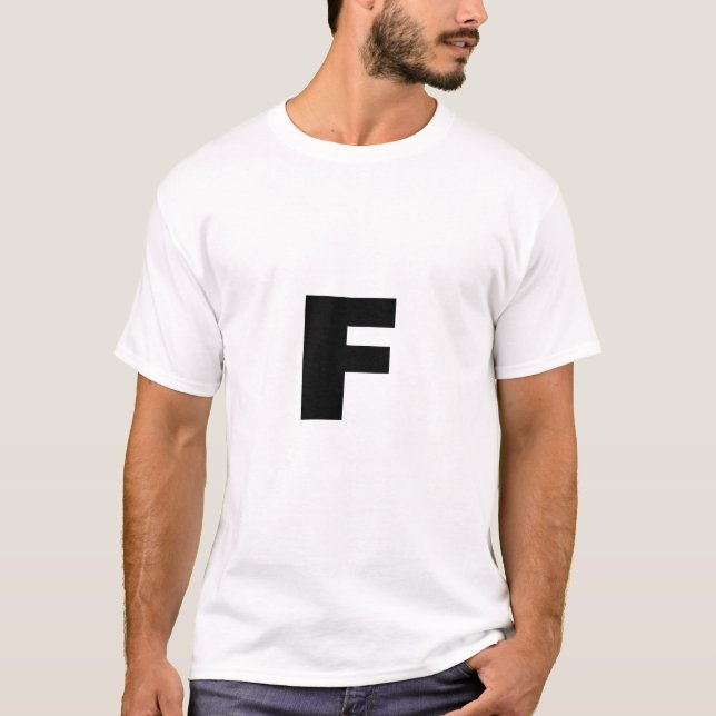 Letter F T-Shirt (Front)