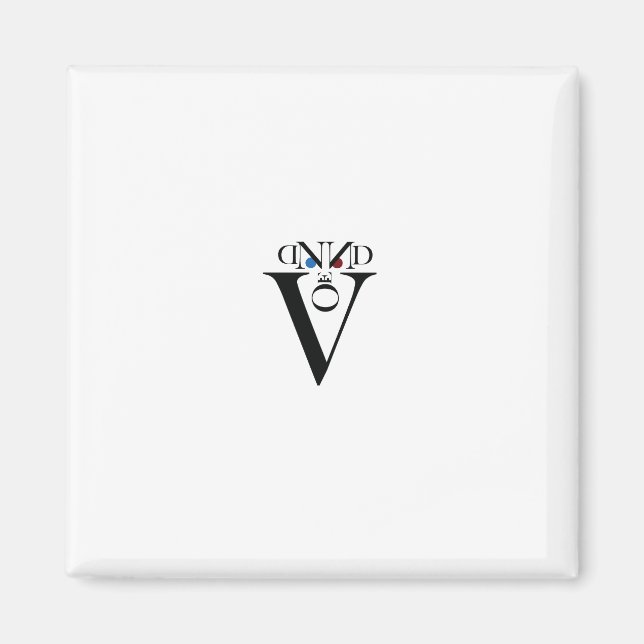 Letter Face Magnet (Front)