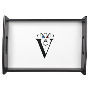 Letter Face Serving Tray