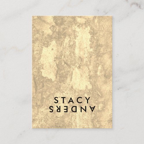 Letter Flip Chic Rustic Business Card
