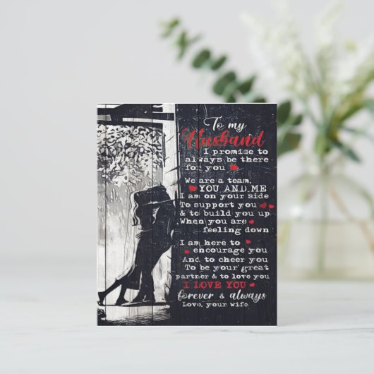 Letter For Husband | Cool Family Decoration (Standing Front)