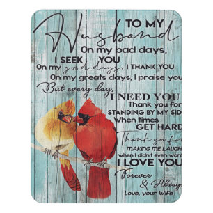 Letter For Husband Family Decoration Door Sign