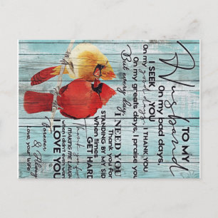 Letter For Husband Family Decoration Postcard