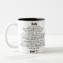 Letter From Baby Bump To Daddy To Be Christmas Two-Tone Coffee Mug