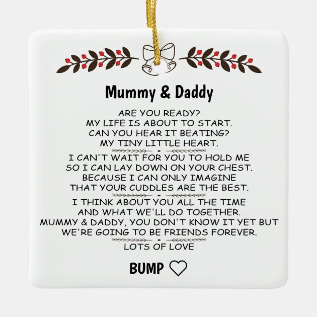 From Bump Mummy To Be To Mummy Gift Tag To Daddy Christmas Gift Tag Christmas Gift Tag Daddy To Be Handmade Love From Bump Gift Tag 