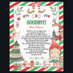 Letter from Elf Goodbye Farewell Christmas Girl<br><div class="desc">Create magical Christmas with this cute letter from Elf.  All text is editable,  it can be customized for an arrival letter,  return letter or goodbye letter.
(c) The Happy Cat Studio.</div>