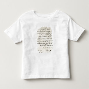 Letter from George I to Charles VI Toddler T-shirt