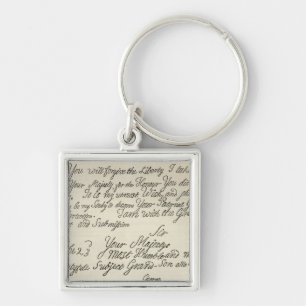 Letter from George III to his grandfather the Keychain