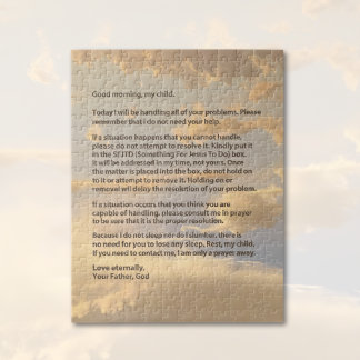 Letter From God Jigsaw Puzzle