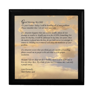 Letter From God Keepsake Box