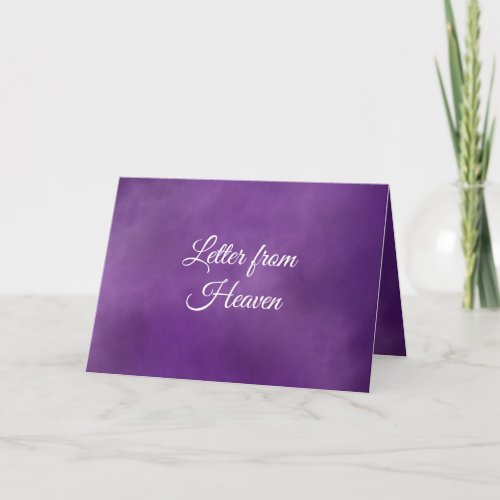 Letter From Heaven _ Personalize with Pets Name Card