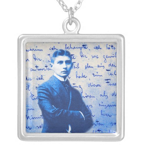 Letter From Kafka Silver Plated Necklace