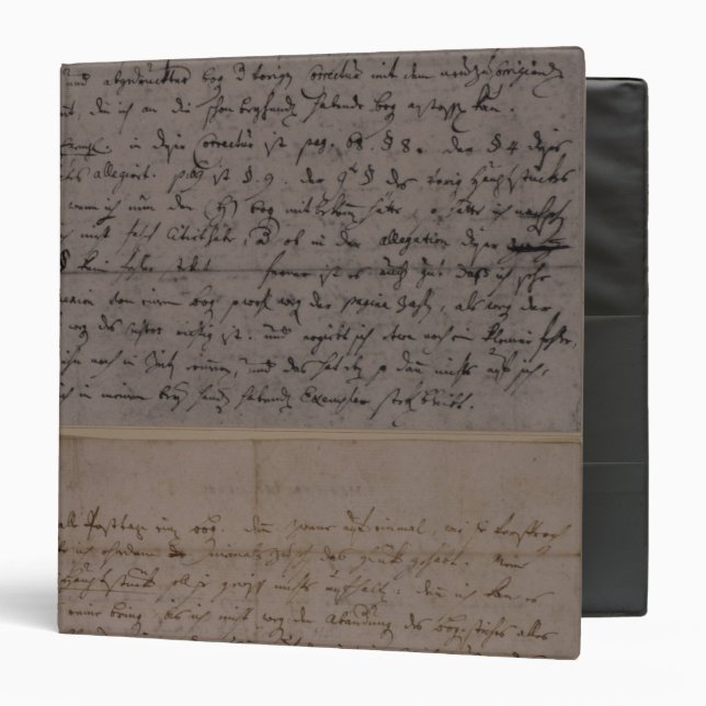 Letter from Leopold Mozart Binder (Front/Inside)