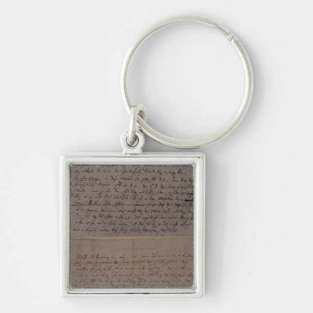 Letter from Leopold Mozart Keychain (Front)