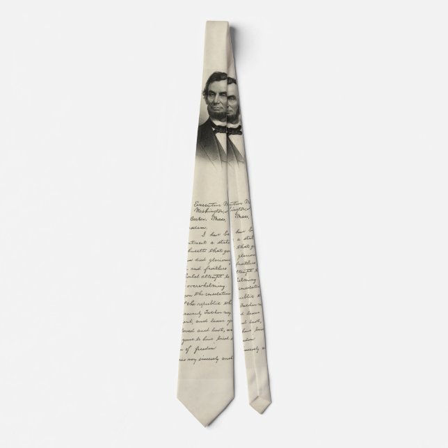 Letter from Lincoln Tie (Front)