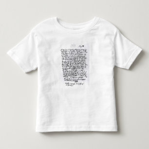 Letter from Mozart to his Father, 5th April Toddler T-shirt