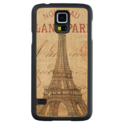 Letter from Paris Carved Maple Galaxy S5 Case