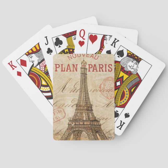Letter from Paris Poker Cards (Back)