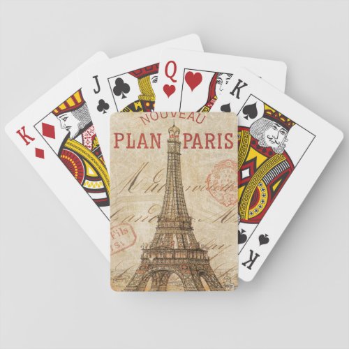 Letter from Paris Poker Cards