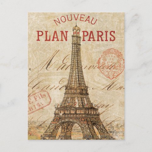 Letter from Paris Postcard